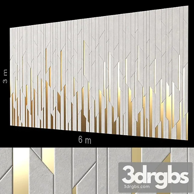 Decorative wall 149. 3D Model Free