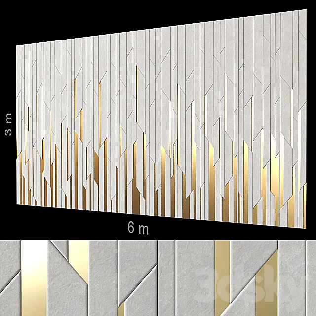 Decorative wall 149. 3DModel