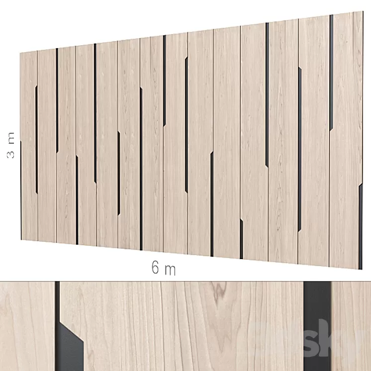 Decorative wall 155. 3D Model