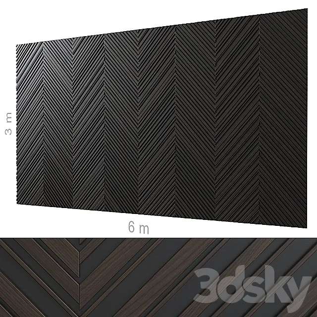 Decorative wall 175. 3D Model