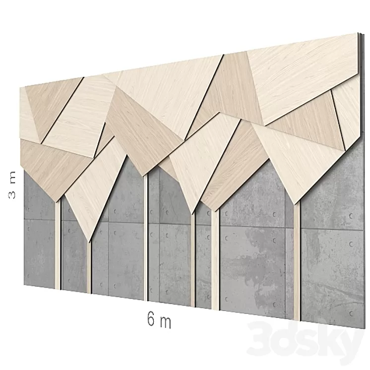 Decorative wall 18. 3D Model