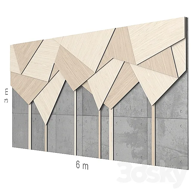 Decorative wall 18. 3D Model