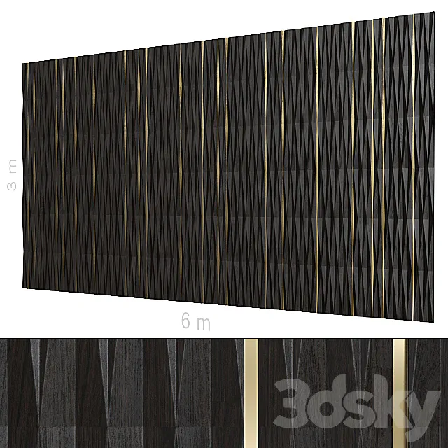 Decorative wall 182. 3D Model
