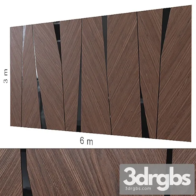 Decorative wall 186. 3D Model Free