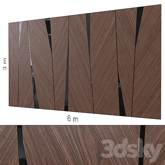 Decorative wall 186. 3DModel