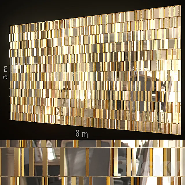 Decorative wall 188. 3D Model