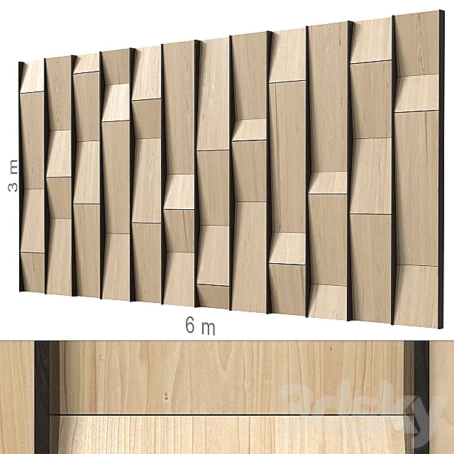 Decorative wall 193. 3D Model