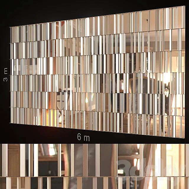 Decorative wall 195. 3D Model