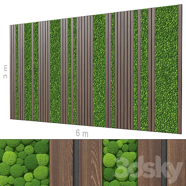 Decorative wall 205. 3D Model