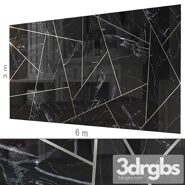 Decorative wall 208. 3D Model Free