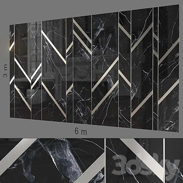 Decorative wall 212. 3D Model