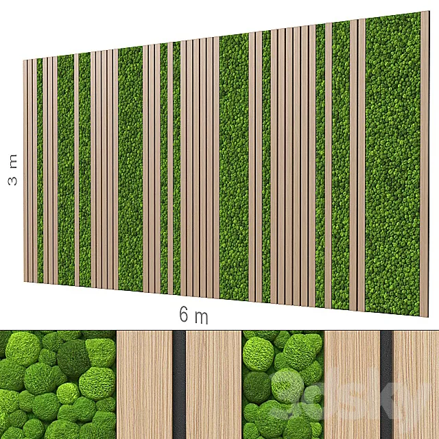 Decorative wall 224. 3DModel