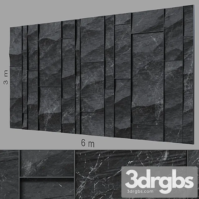Decorative wall 225. 3D Model Download