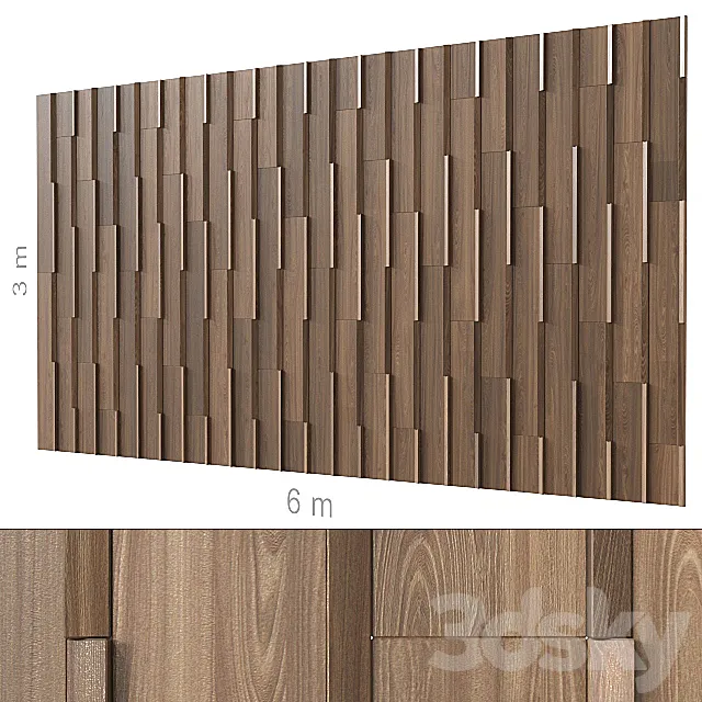 Decorative wall 232. 3D Model