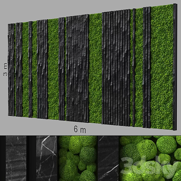 Decorative wall 240. 3D Model
