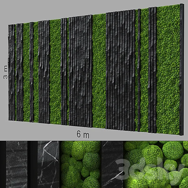 Decorative wall 240. 3DModel
