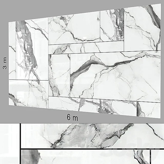 Decorative wall 244. 3DModel