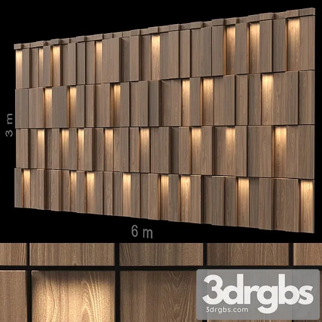 Decorative wall 245. 3D Model Free