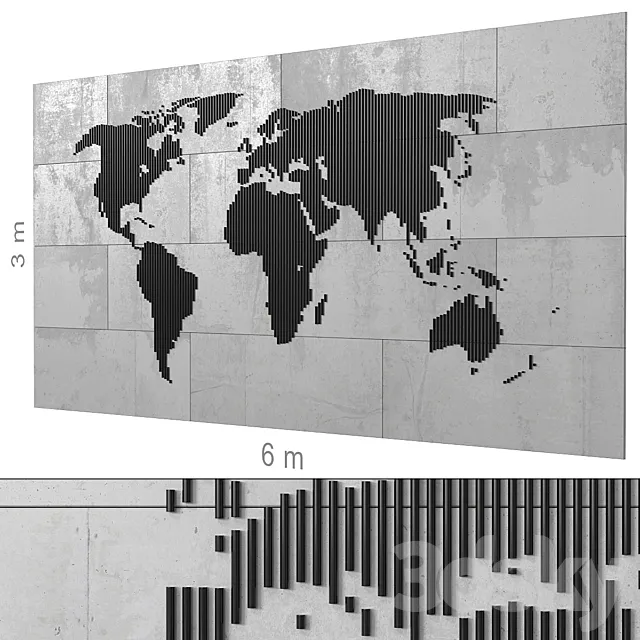 Decorative wall 271. 3D Model