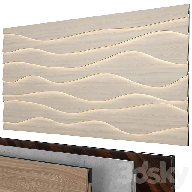 Decorative wall 273. 3D Model
