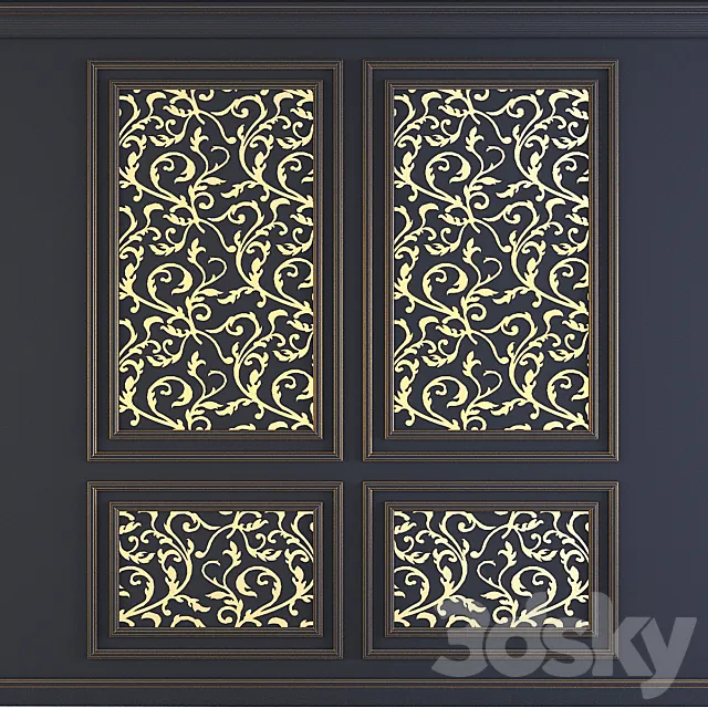 Decorative wall- 3D Model