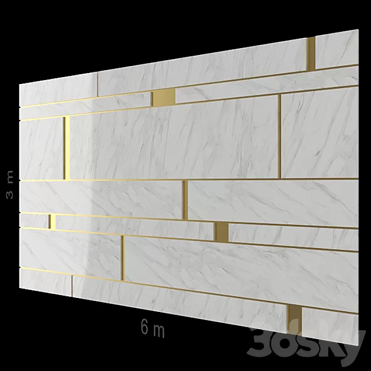 Decorative wall 54. 3D Model