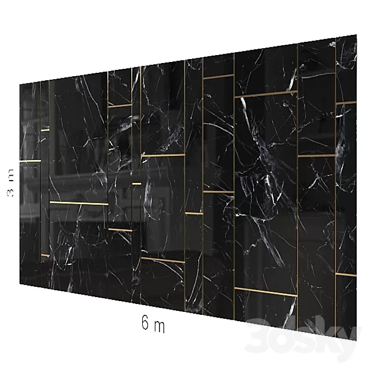 Decorative wall 68. 3D Model