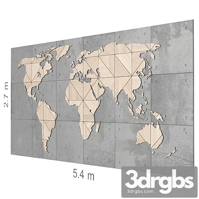 Decorative wall 72. 3D Model Free