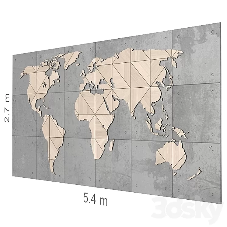 Decorative wall 72. 3D Model