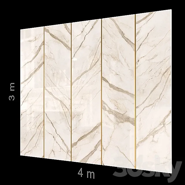 Decorative wall 75. 3D Model