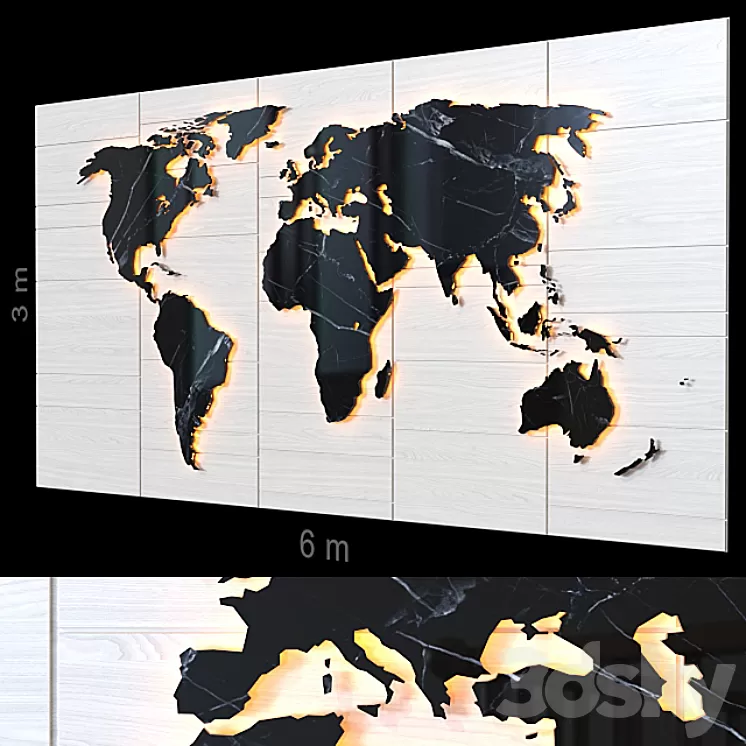 Decorative wall 89. 3D Model