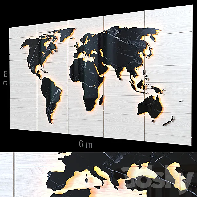 Decorative wall 89. 3DModel