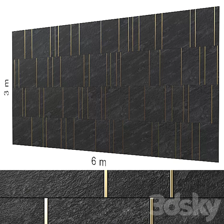 Decorative wall 91. 3D Model