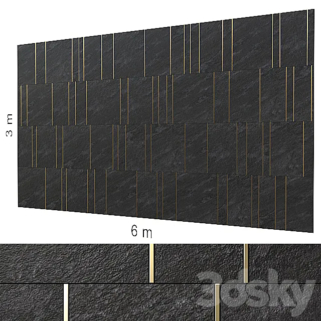 Decorative wall 91. 3DModel