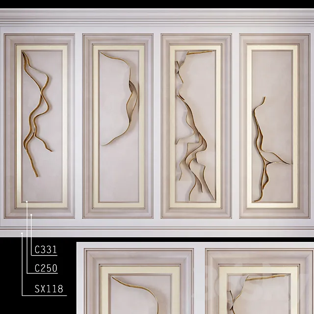 Decorative wall _ PN62 3D Model
