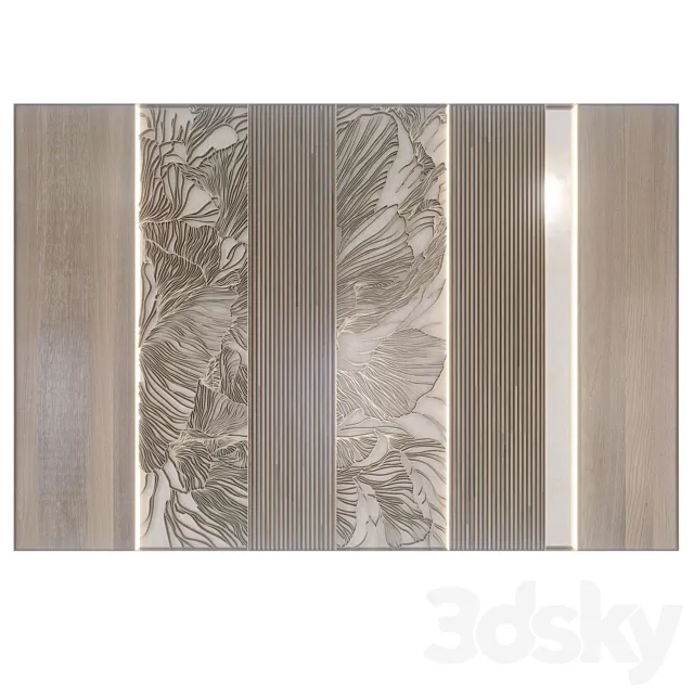 Decorative wall FI02 3D Model