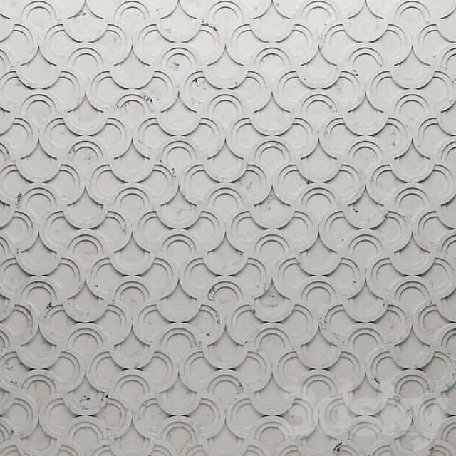 Decorative wall marble panels 3D Model