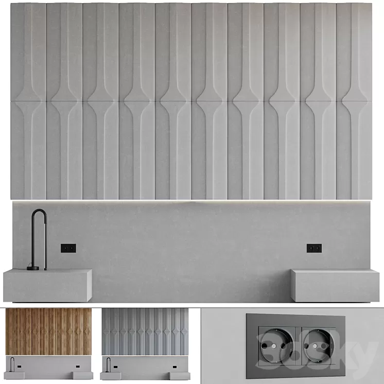 Decorative wall panel 006 3D Model Free