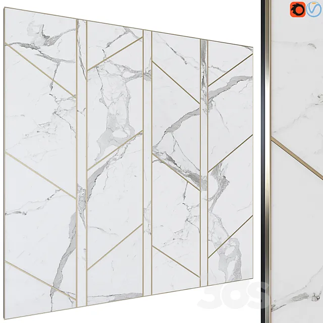 Decorative wall panel 18 3D Model