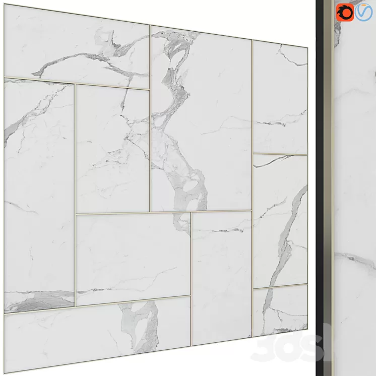 Decorative wall panel 32 3D Model