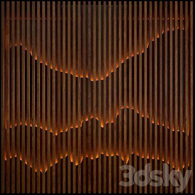 Decorative wall panel 3D Model