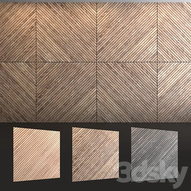 Decorative wall panel 3D Model