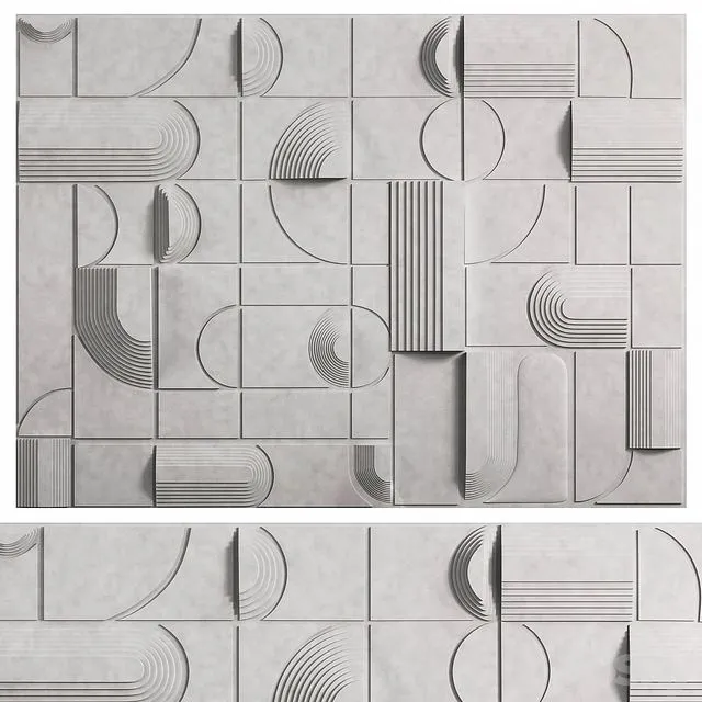Decorative wall panel 3D Model