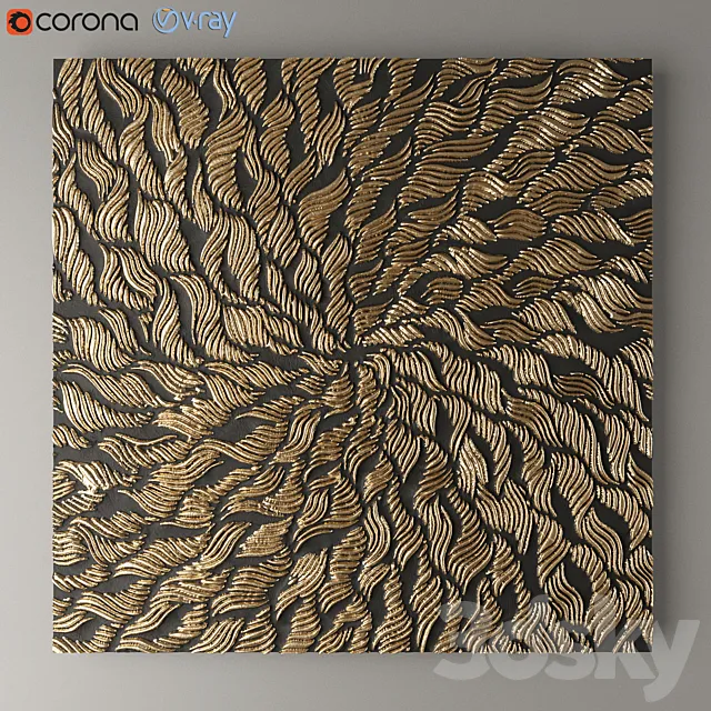 Decorative wall panel 3DModel