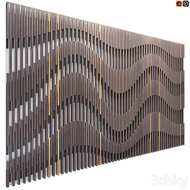 Decorative wall panel 46 3D Model