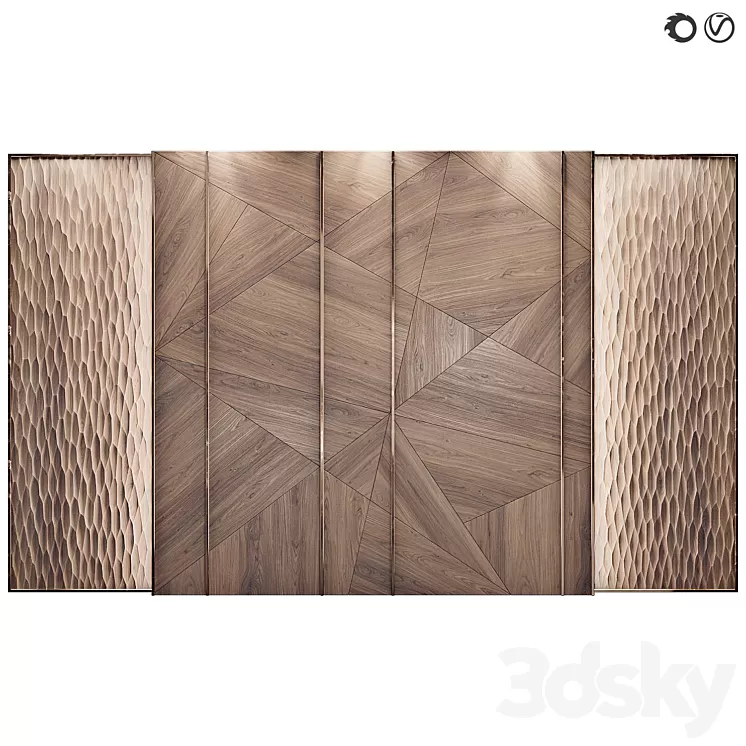 Decorative wall panel 85 3D Model Free