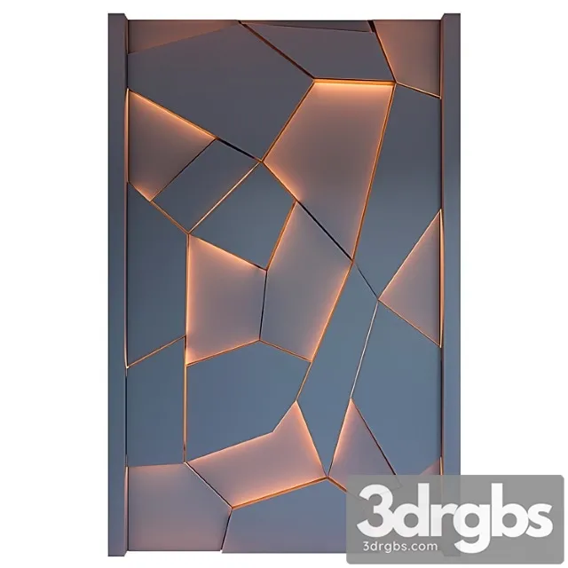 Decorative Wall Panel C Podsvetkoy 031 3D Model Free