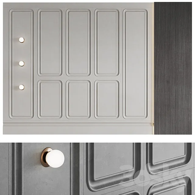 Decorative wall panel №11 3D Model