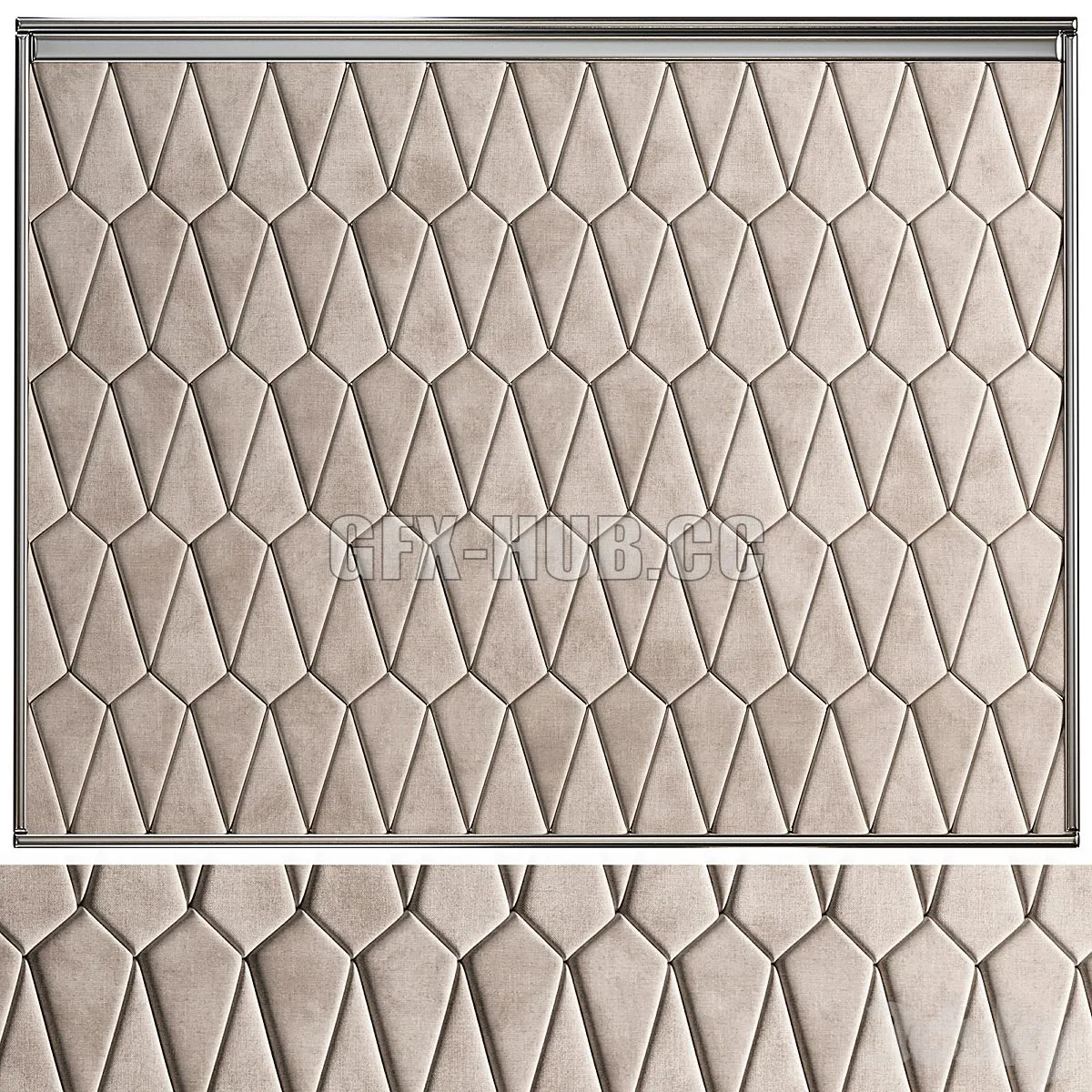 Decorative wall panel №6 3D Model
