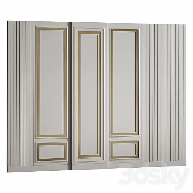 Decorative wall panel №67 3D Model